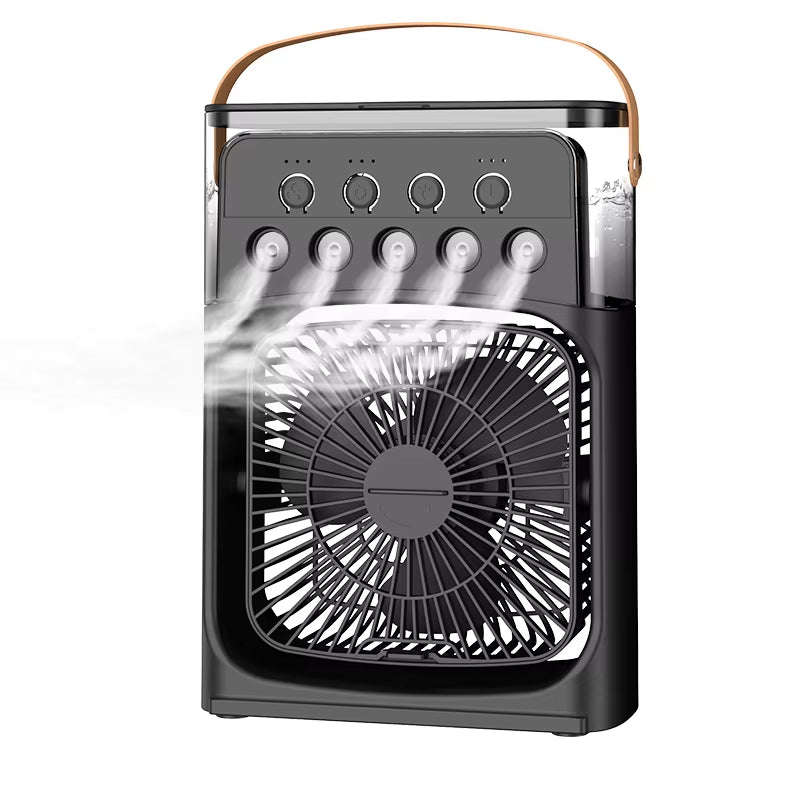 Portable 3 in 1 Fan Air Conditioner Household Small Air Cooler LED Night Lights Humidifier Air Adjustment Home Fans Dropshipping