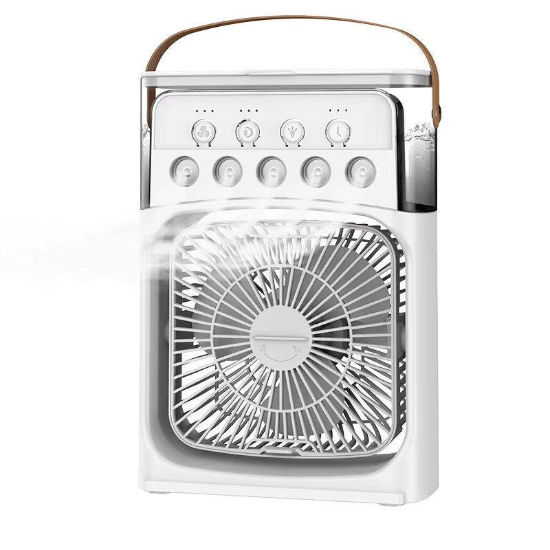 Portable 3 in 1 Fan Air Conditioner Household Small Air Cooler LED Night Lights Humidifier Air Adjustment Home Fans Dropshipping