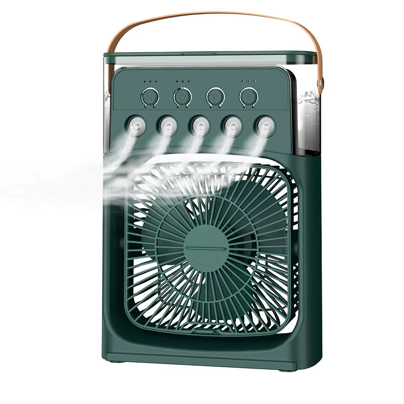 Portable 3 in 1 Fan Air Conditioner Household Small Air Cooler LED Night Lights Humidifier Air Adjustment Home Fans Dropshipping