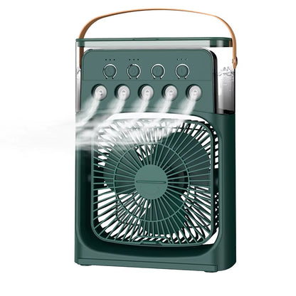 Portable 3 in 1 Fan Air Conditioner Household Small Air Cooler LED Night Lights Humidifier Air Adjustment Home Fans Dropshipping